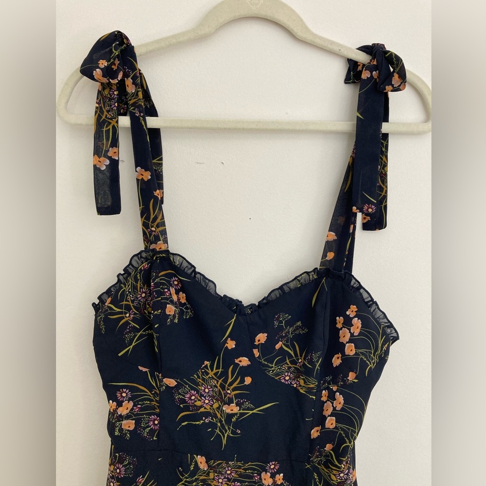 Commense Floral Midi Cocktail Dress